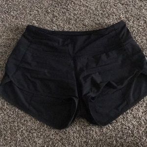 Black Lululemon Speed Shorts